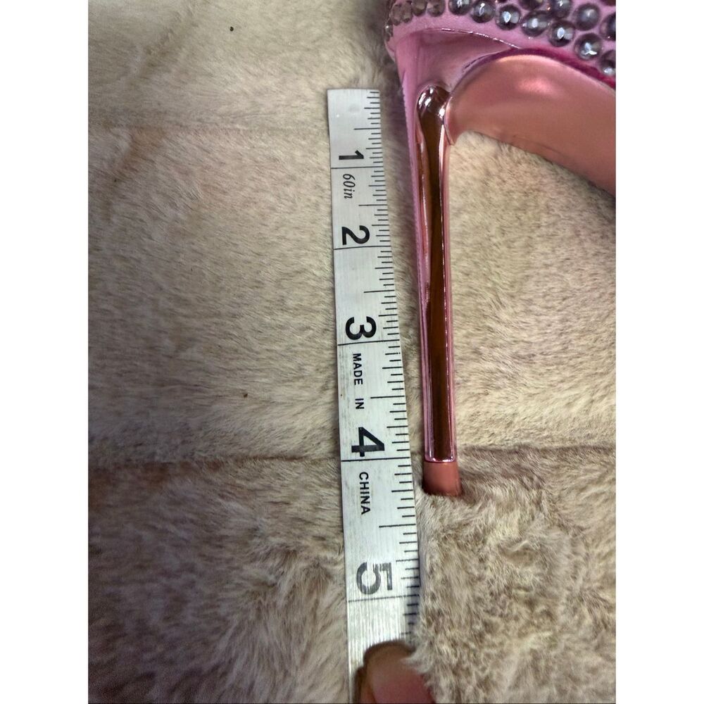Steve Madden Vala-R rhinestone embellished stiletto pumps pink Sz 7 NWOB - Picture 8 of 8